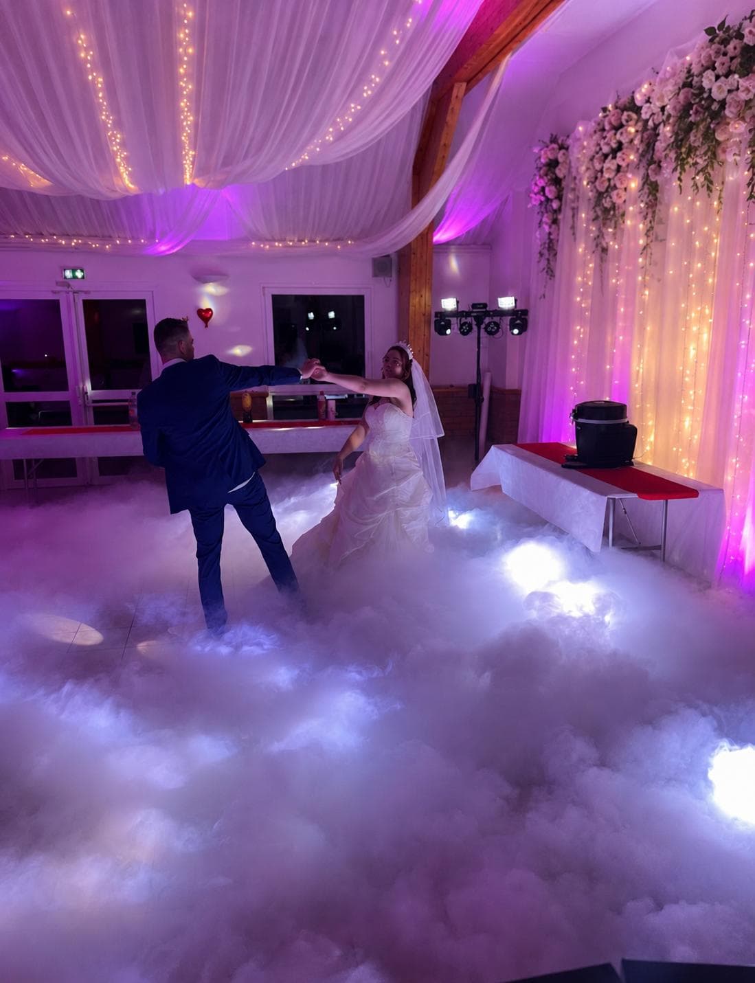 Ouverture de bal fumée lourde mariage